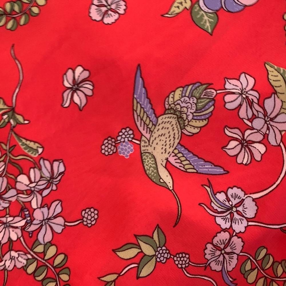 Nanette Lepore Red Floral Maxi Dress size 6 - Picture 11 of 12